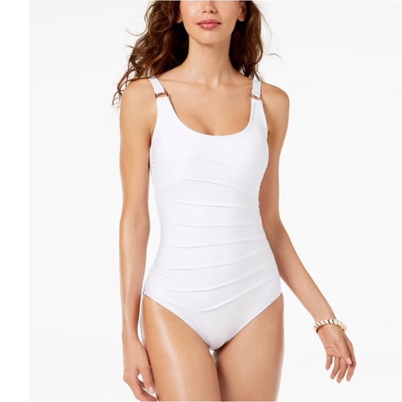 Calvin Klein Other - Calvin Klein SOFT WHITE Starburst One-Piece Swimsuit, US 10